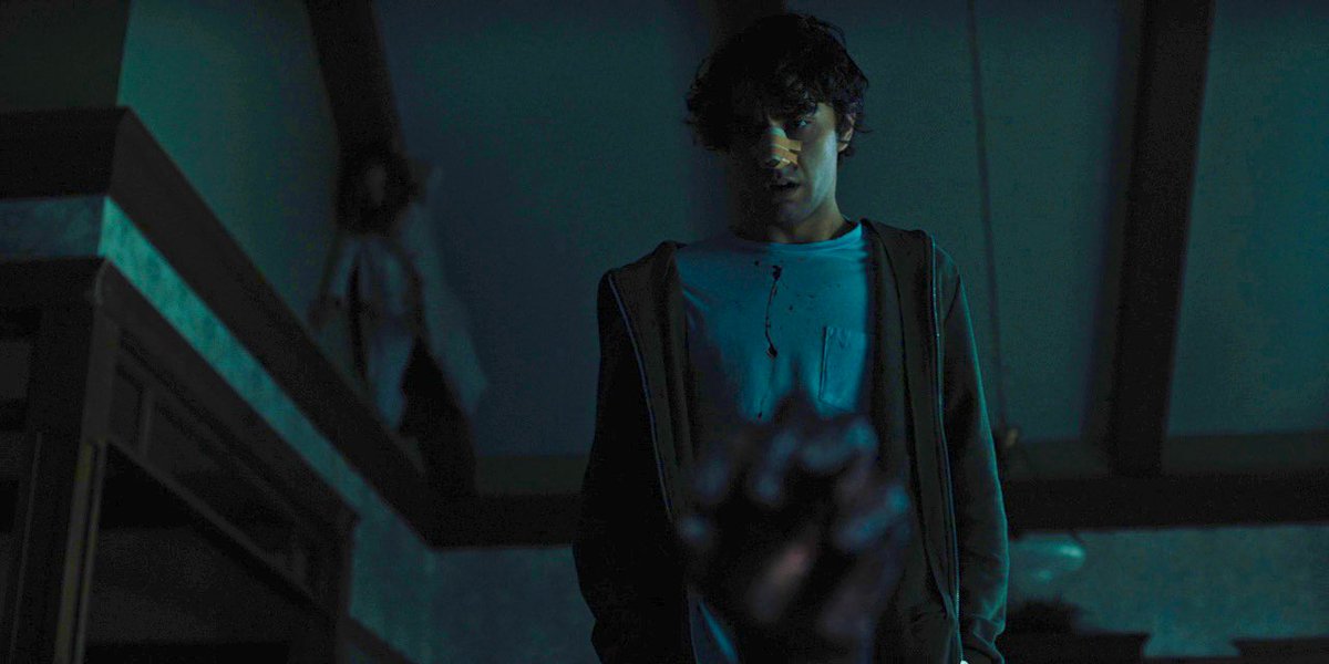 Peter being scared in Hereditary