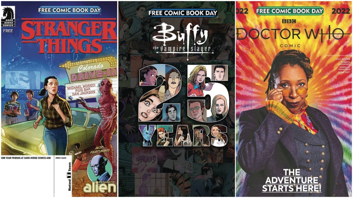 Stranger Things, Buffy, and Doctor Who comics for Free Comic Book Day
