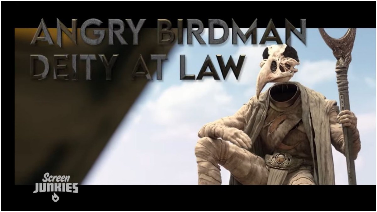 a screengrab from Screen Junkies' Honest Trailer for 'Moon Knight'.