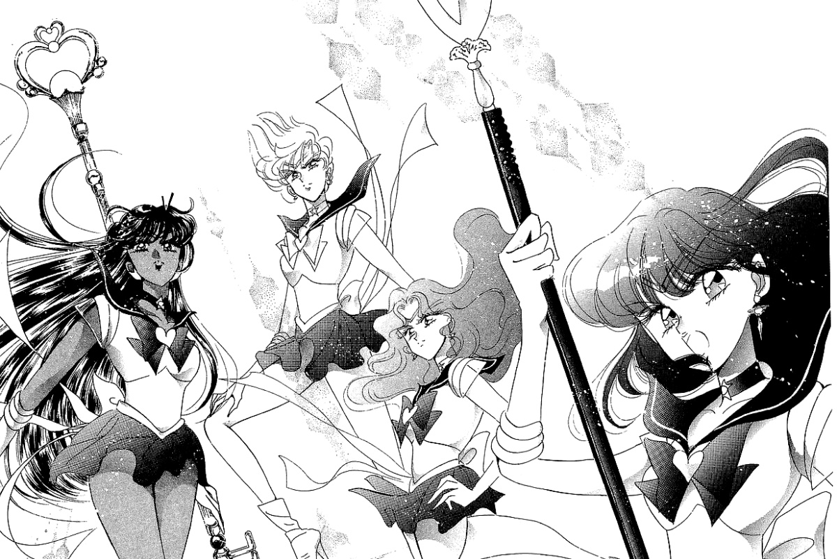 Drawings Of Sailor Moon In Black Marker