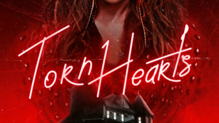 Torn Hearts poster title.