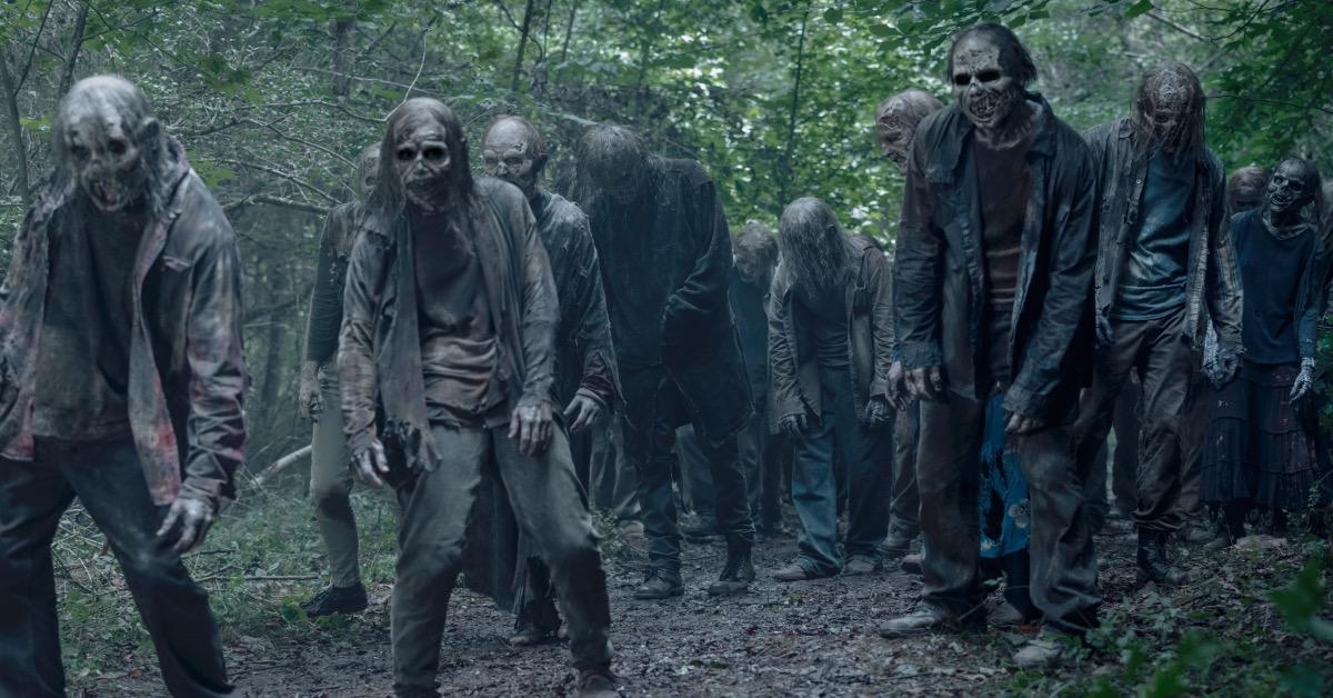 Walkers stumbling around in The Walking Dead