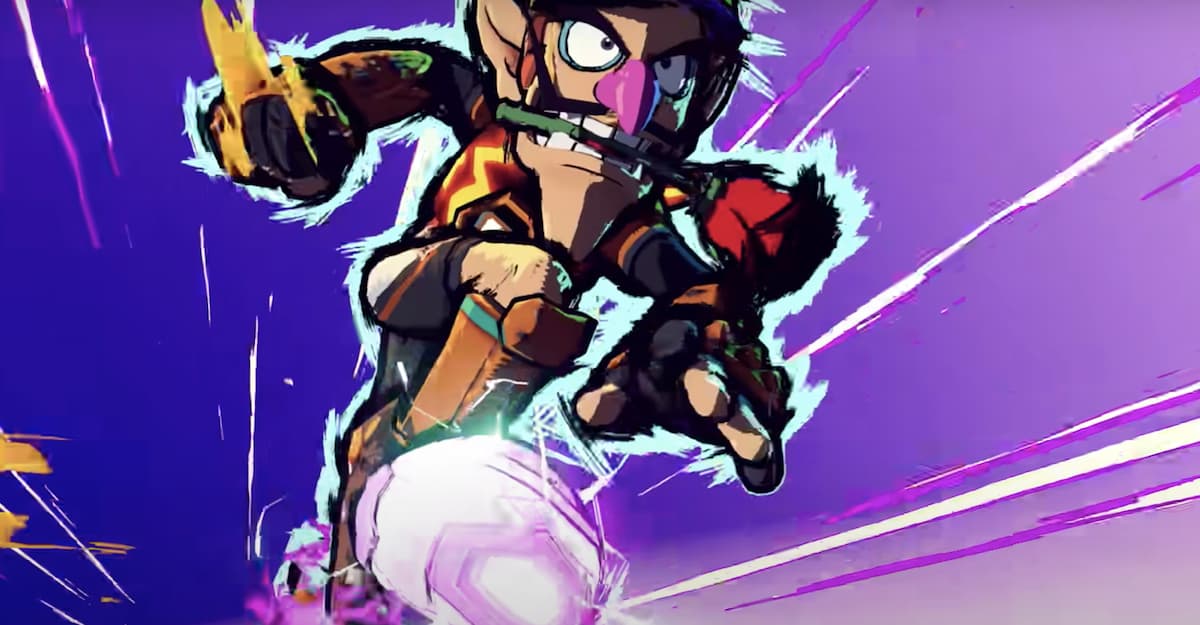 Waluigi being the king in Mario Strikers: Battle League