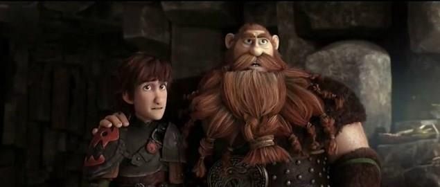 Stoick the Vast and Hiccup in How to Train your Dragon 2