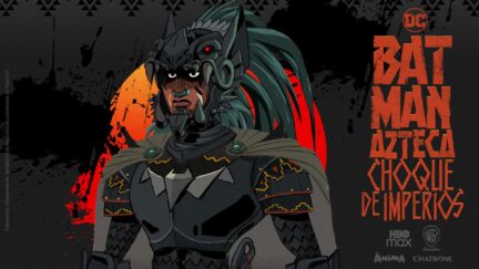 Teaser image showing Bat Man in Azteca Choque De Imperios. Image: HBO Max Latin America.