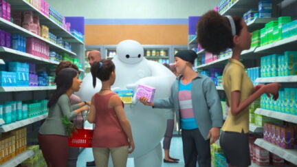 Baymax! getting suggestions for tampons and pads
