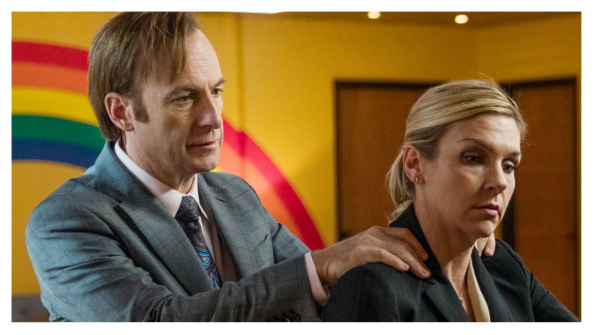 Bob Odenkirk and Rhea Seehorn in 'Better Call Saul'.