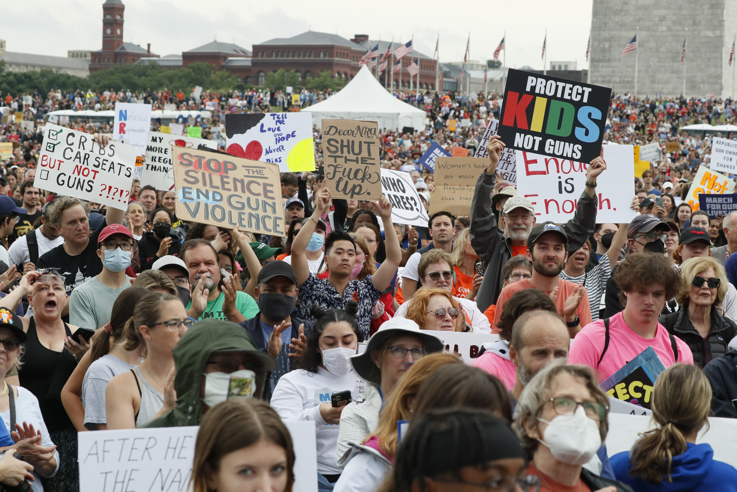 WASHINGTON, DC - JUNE 11: Participants during March for Our Lives 2022 on June 11, 2022 in Washington, DC.