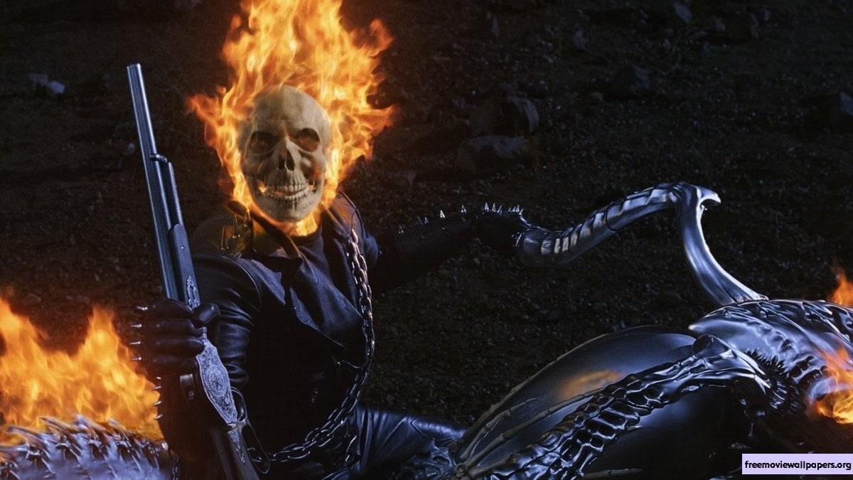 Nicholas Cage as Ghost Rider in Ghost Rider (2007)