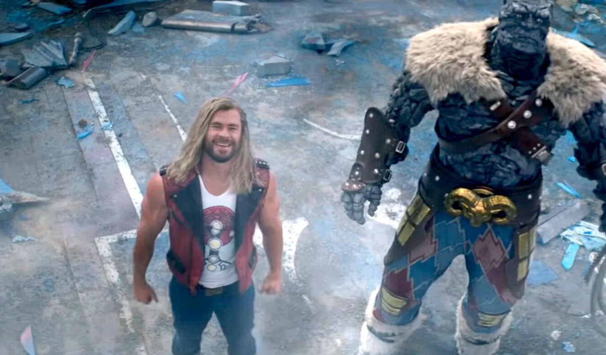 Thor and Korg in Thor: Love and Thunder.