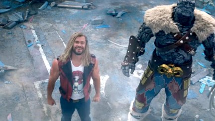 Thor and Korg in Thor: Love and Thunder.