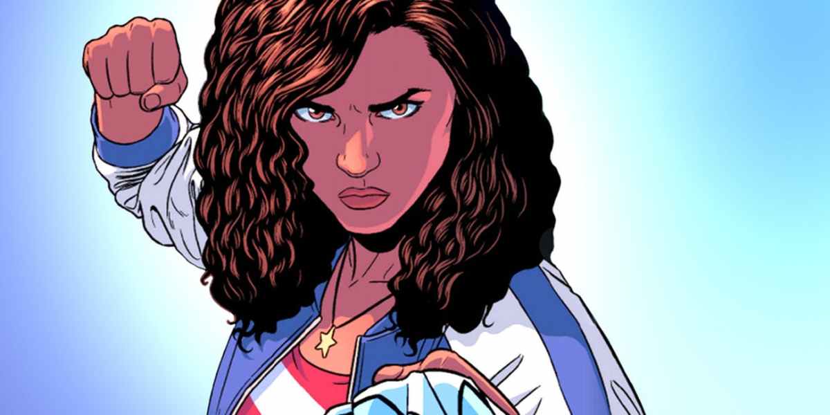 Comics America Chavez, ready to punch star-shaped holes in universes and evildoers. (Via Marvel)