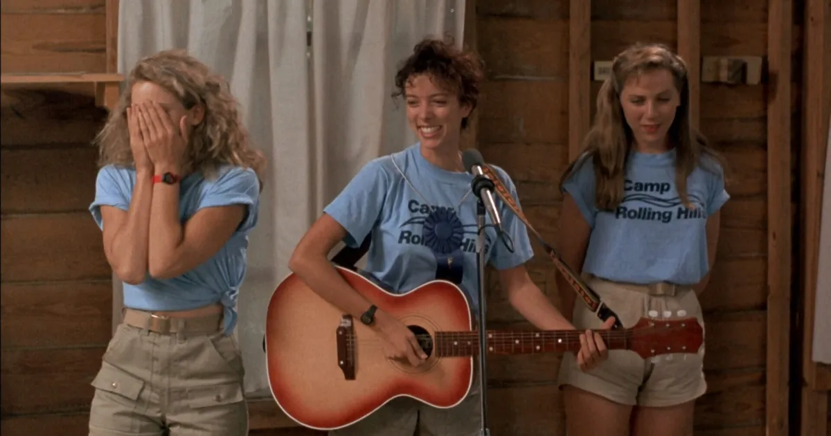 Angela and the campers singing