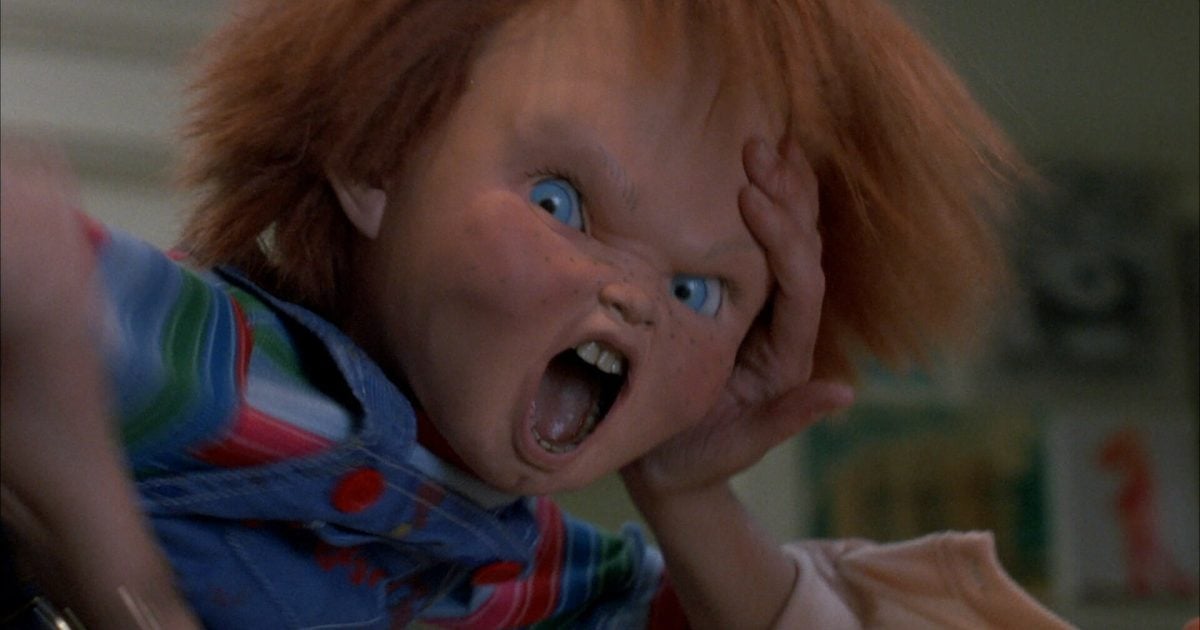 chucky attacking like a maniac in Child's Play