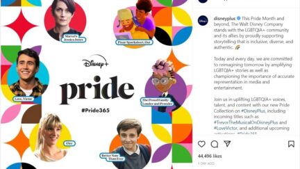 Disney Pride month Instagram post.
