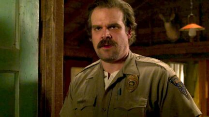 Hopper (David Harbour) is less charming and more terrible in Stranger Things 3.