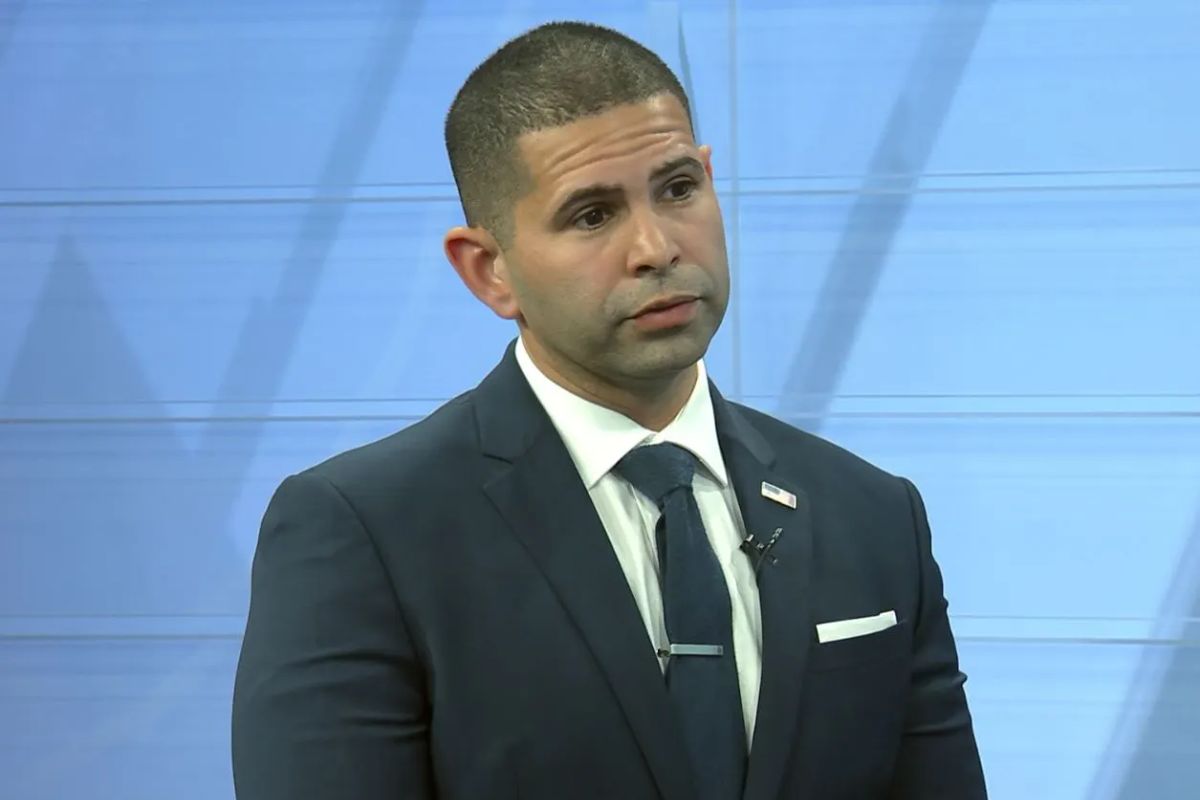 Jean Lugo interviewed by WPRI-12. Image: WPRI-12. https://www.wpri.com/news/local-news/community-focus/community-focus-republican-jeann-lugo/