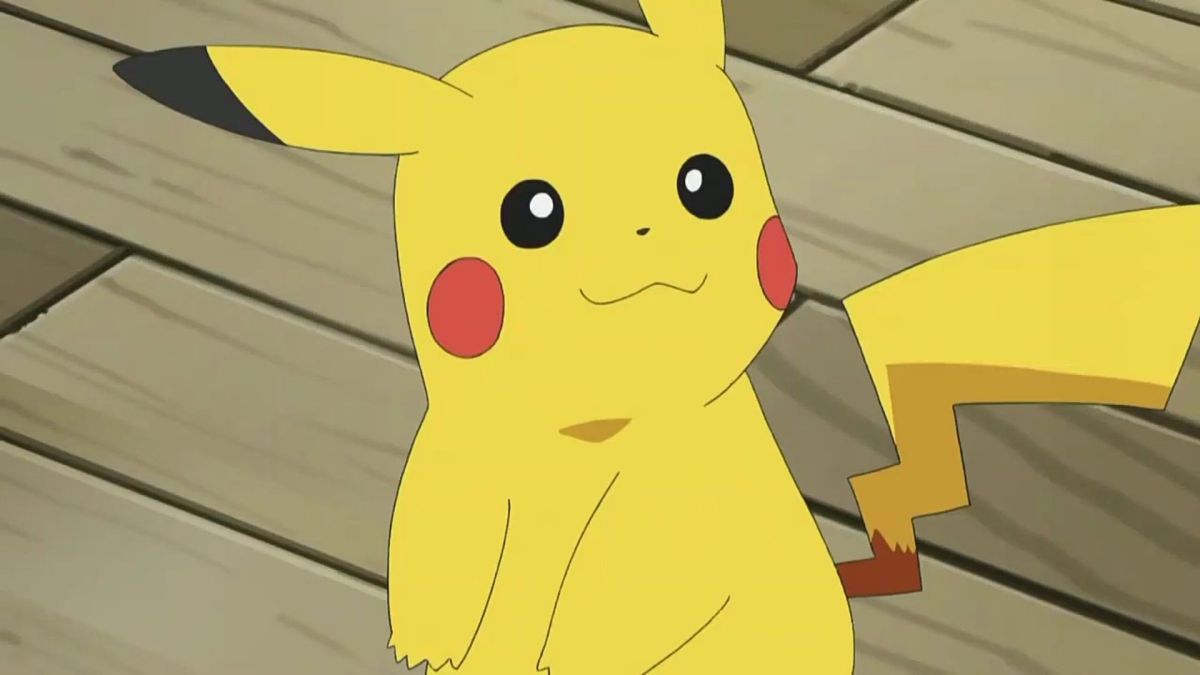 Pikachu in Pokémon anime.