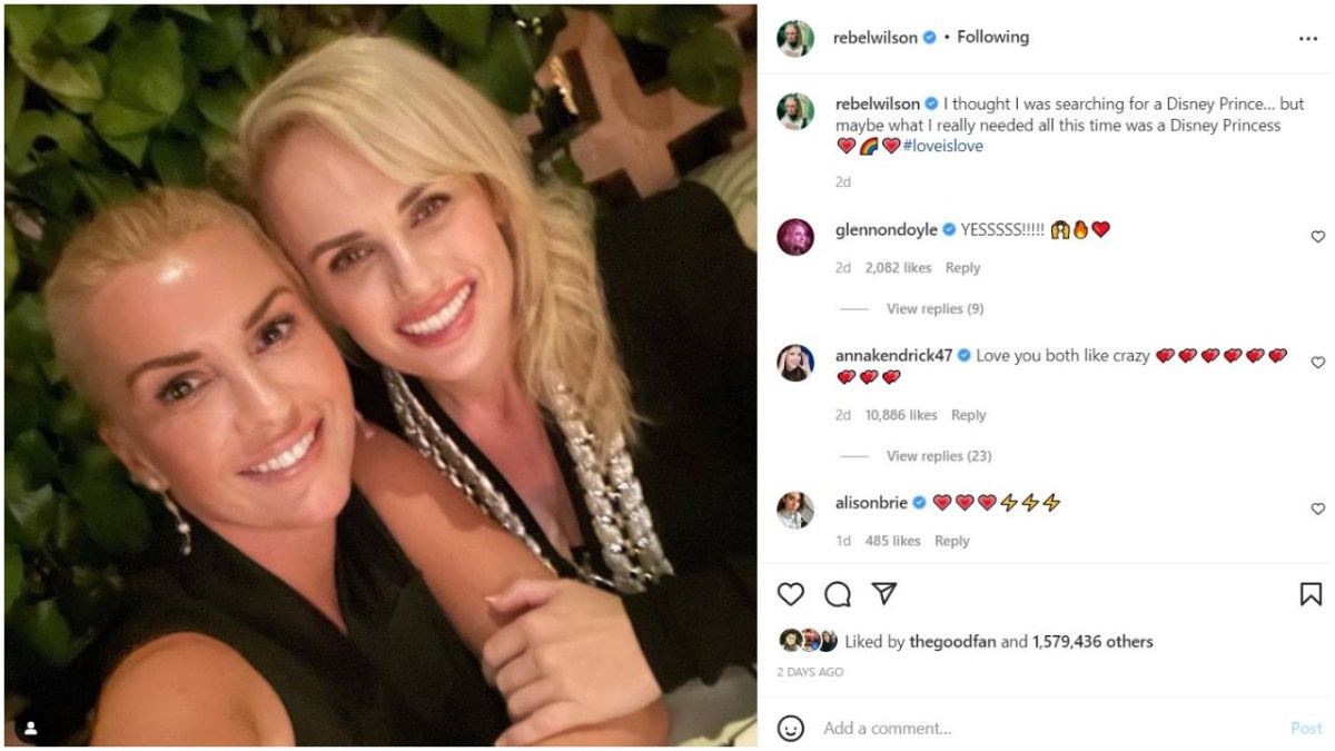 Rebel Wilson announced relationship with Ramona Agruna on her Instagram.