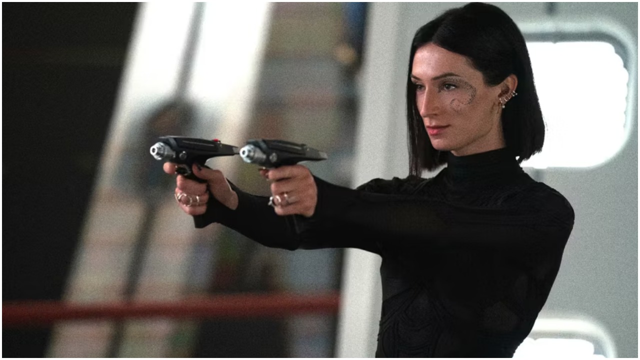 Jesse James Keitel as Dr. Aspen on 'Star Trek: Strange New Worlds'.