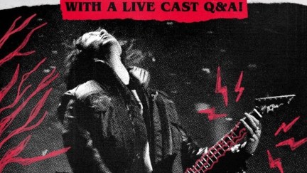 Eddie Munson rocks out on a guitar in 'Stranger Things'