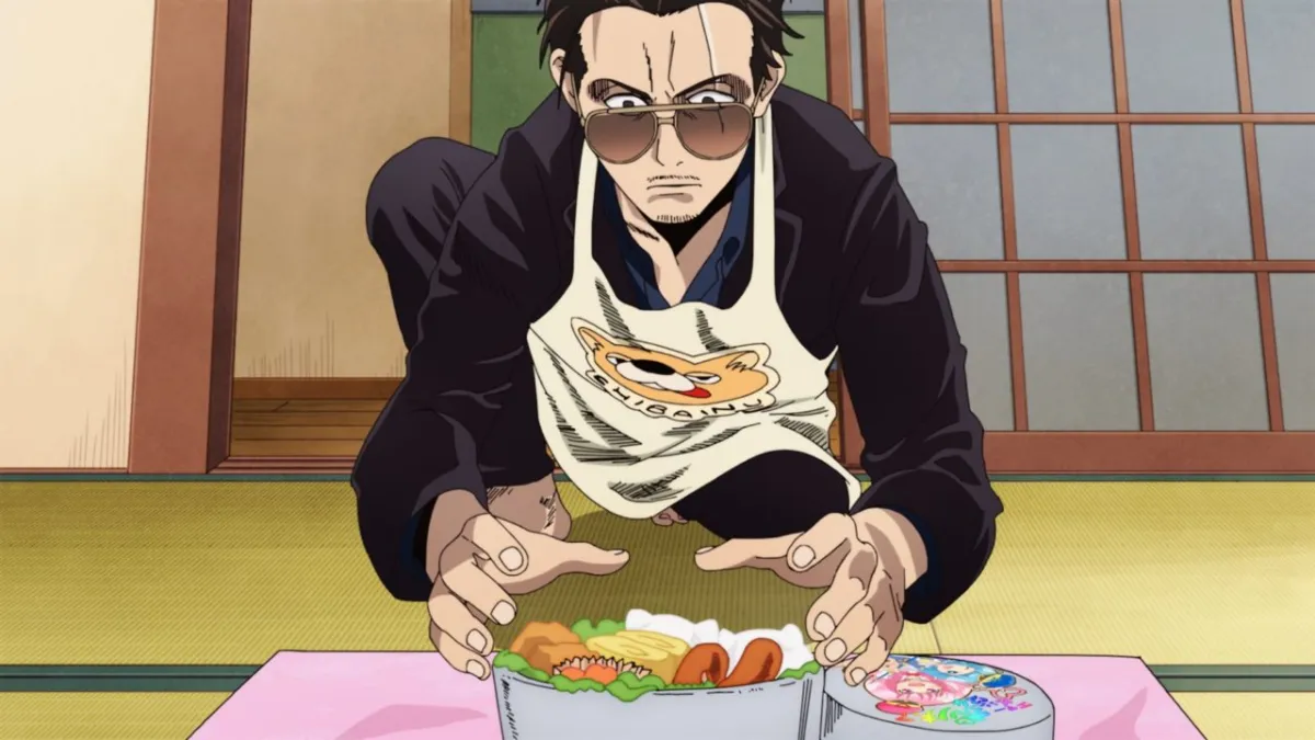 tatsu prepping food in The Way of the Househusband