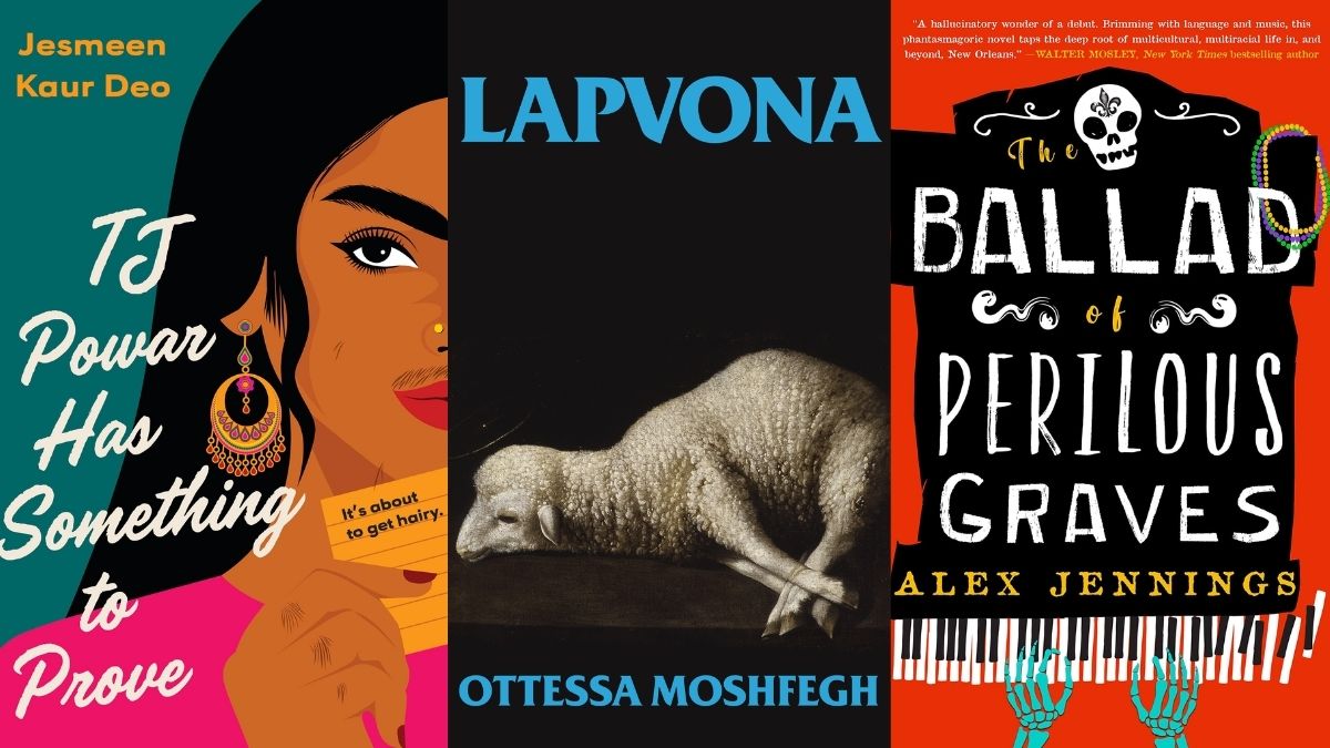 Three books featured in The Mary Sue May 2022 Bookclub. Images: Viking Books for Young Readers, Penguin Press, and Orbit/Redhook.