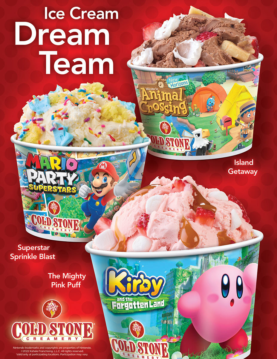 Cold Stone and Nintendo team up to make ice cream