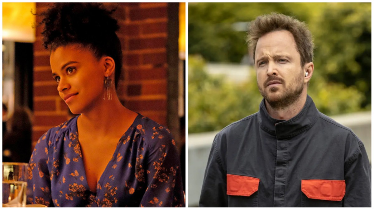 Zazie Beetz and Aaron Paul