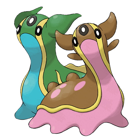 The two types of Gastrodon in Pokémon