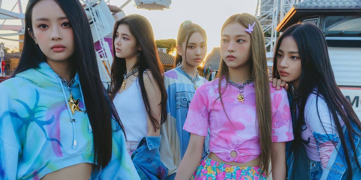 A promotional picture of HYBE's newest K-Pop girl group NewJeans