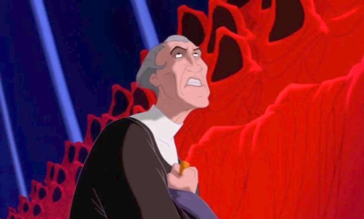 Frollo from The Hunchback of Notredame. Image: DisneyPlus.