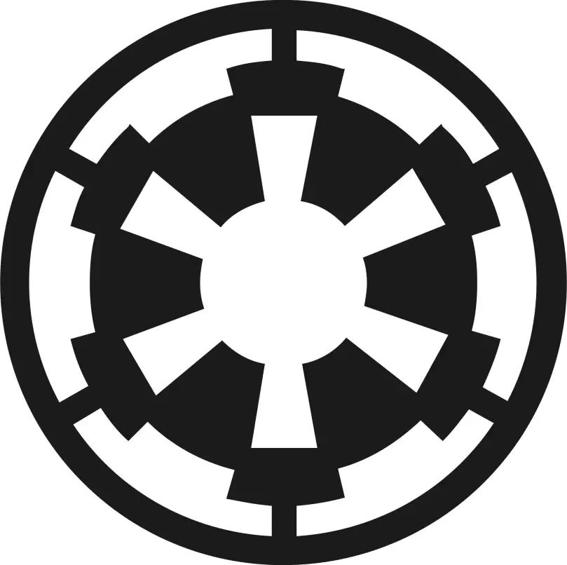 A picture of the Galactic Empire's Imperial Seal in Star Wars