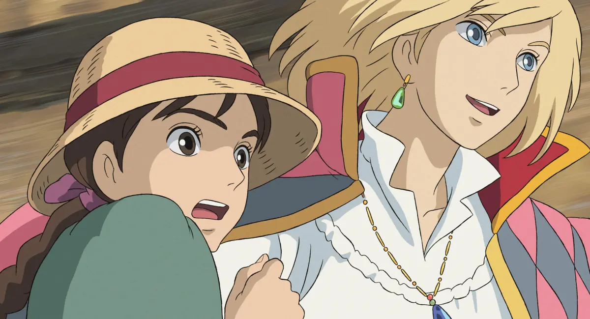 Howl and Sofie in 'Howls Moving Castle'