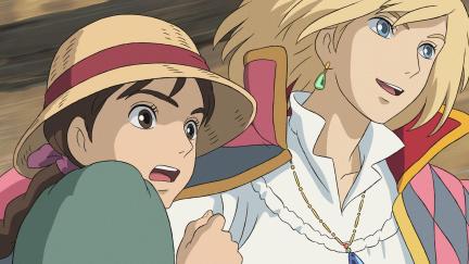 Howl and Sofie in 'Howls Moving Castle'