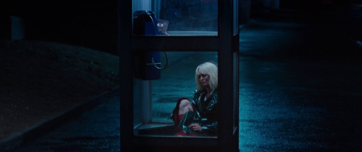 anna crying in a telephone booth in Knife + Heart