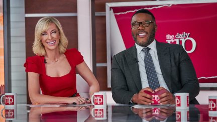 Two talk show hosts give too-big smiles on air in Don't Look Up