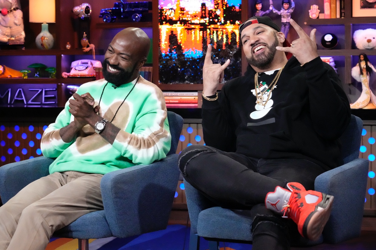 WATCH WHAT HAPPENS LIVE WITH ANDY COHEN -- Episode 19085 -- Pictured: (l-r) Desus Nice, The Kid Mero -- (Photo by: Charles Sykes/Bravo/NBCU Photo Bank via Getty Images)