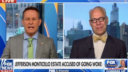 Two white men look smug on Fox News.