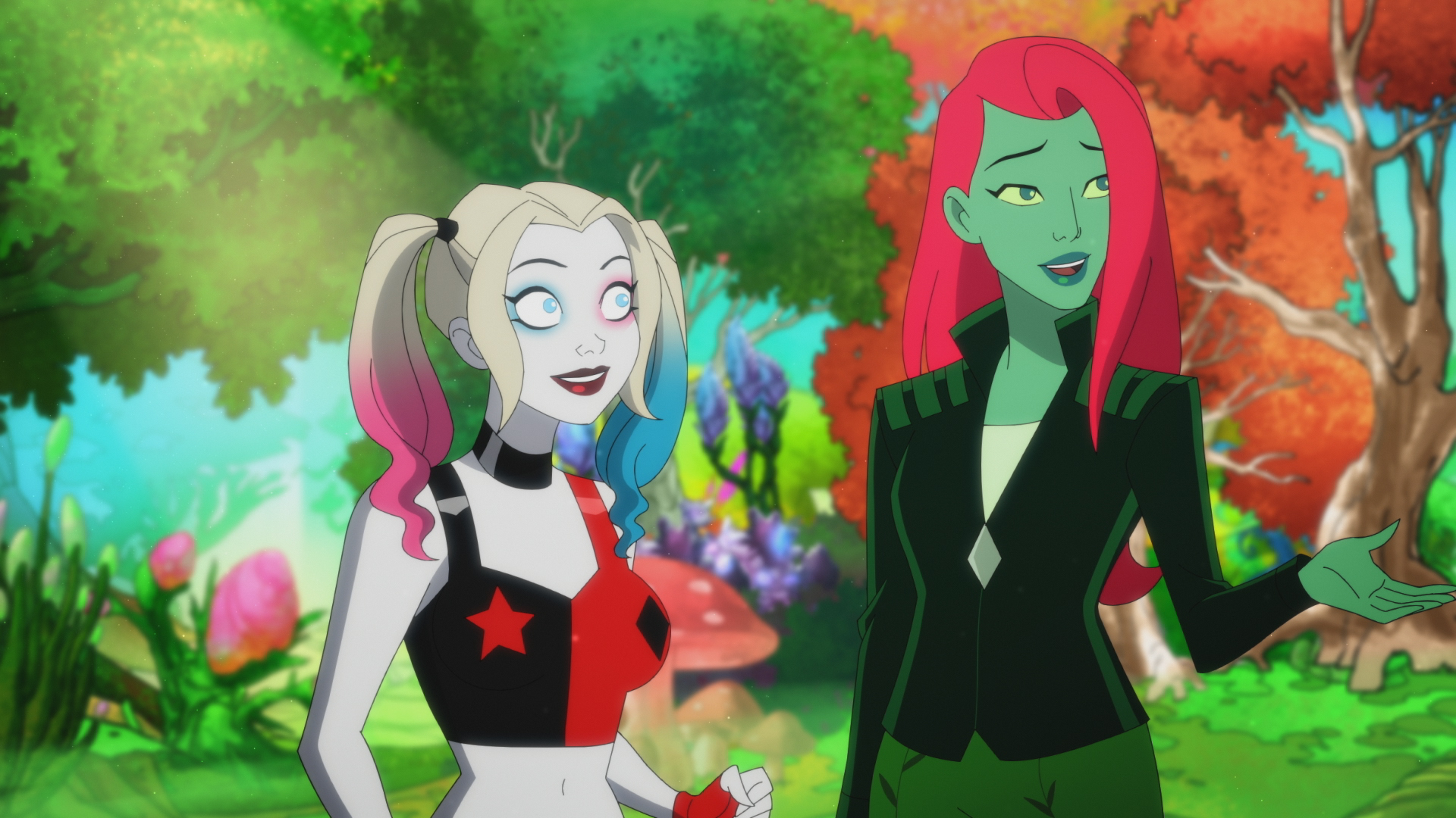 Harley Quinn and Poison Ivy in 'Harley Quinn' Season 3.