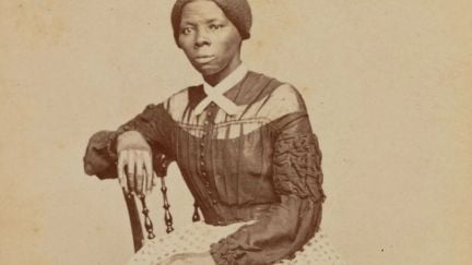 Harriet Tubman sitting in a chair. Image: Library of Congress.