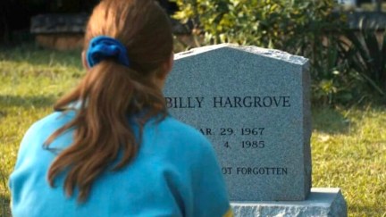 max at billy's grave in Stranger Things season 4