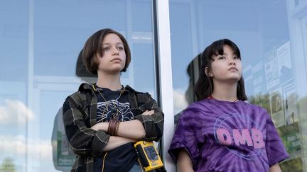 Sofia Rosinsky as Mac and Riley Lai Nelet as Erin in Paper Girls. Entertainment Weekly & Anjali Pinto/Amazon Prime