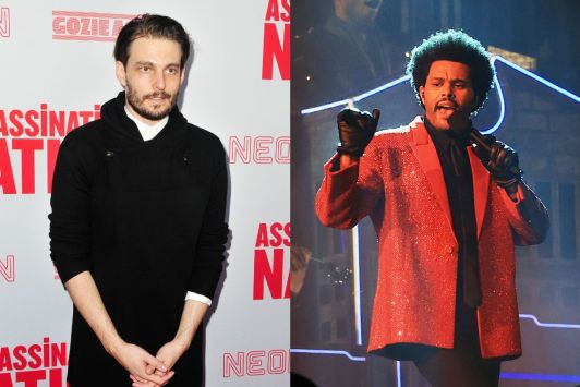 Sam Levinson and The Weeknd a.k.a. Abe Tesfaye. Images: Mike Ehrmann & x on Getty Images.