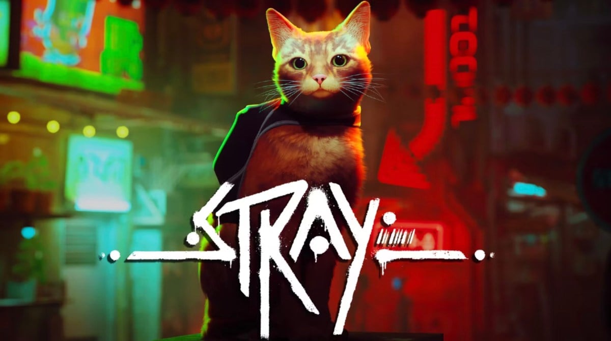 stray video game title screen
