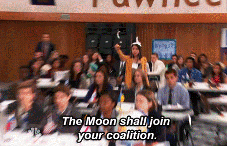 april as the moon in parks and rec