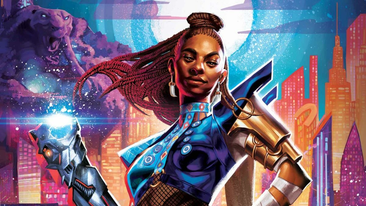 Wakanda #1 cover by Mateus Manhanini with just Shuri's face cropped. Image: Marvel.