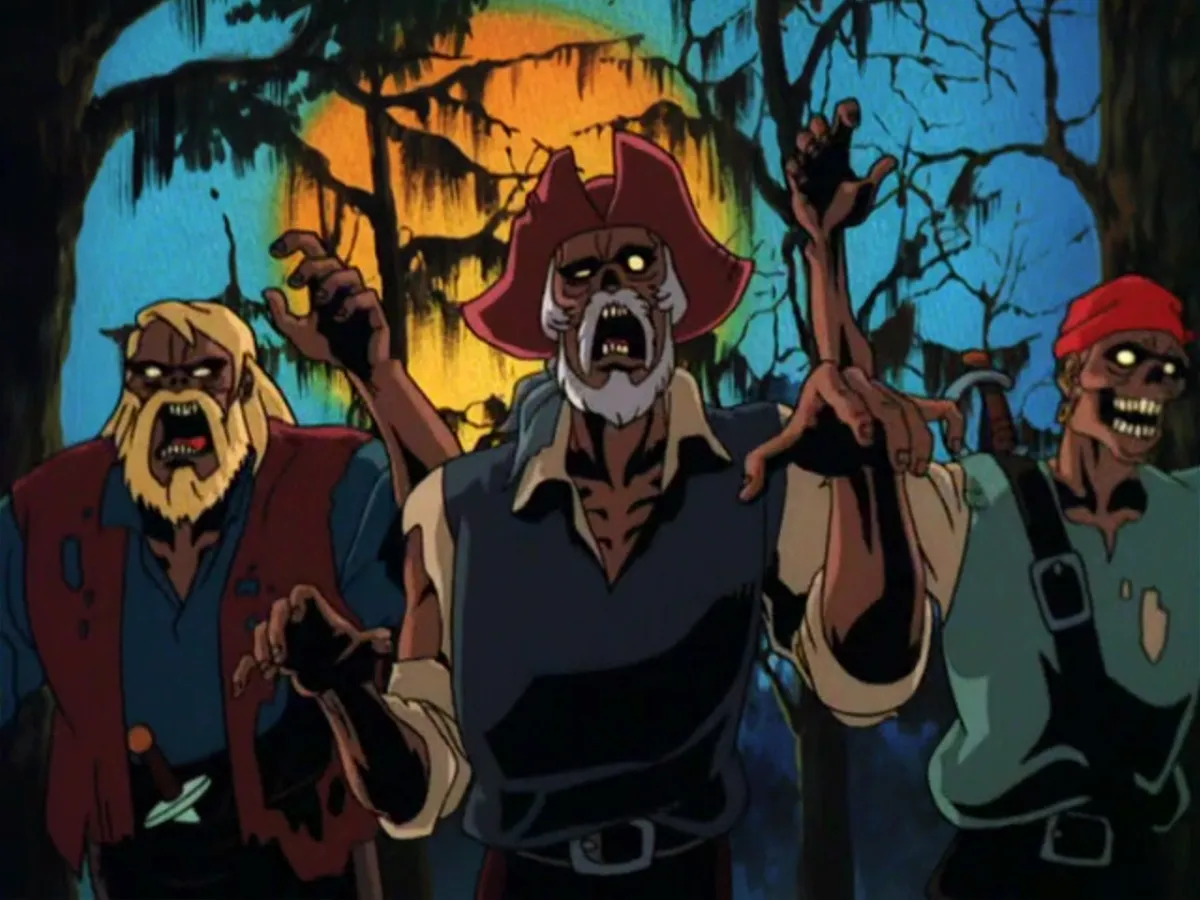 zombies in Scooby-Doo on Zombie Island 