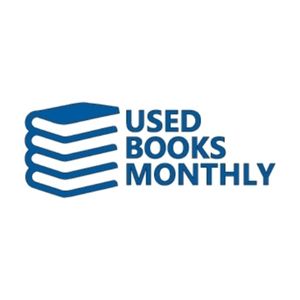 Used Books Monthly logo with a stack of books. Image: Used Books Monthly,