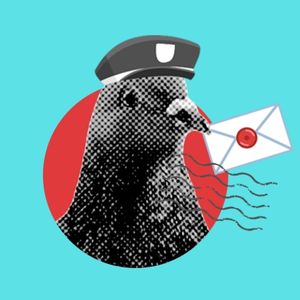 The cute delivery pigeon from TBR. Image: TBR.